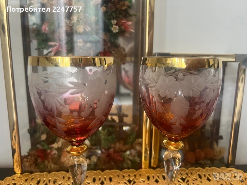 Колекционерски кристални чаши , снимка 1