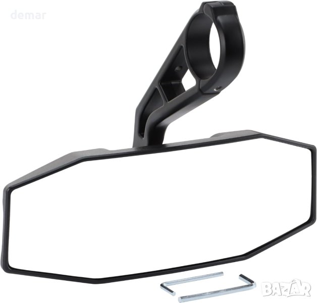 GOOFIT черно 1.75" централно странично огледало, снимка 1