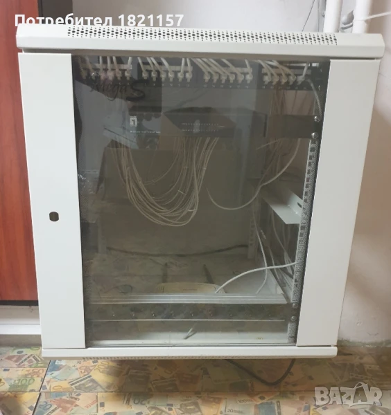 Комуникационен, рак шкаф за компютърно оборудване 60/60/64, снимка 1