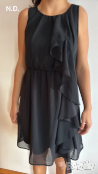 Официална черна малка рокля H&M, размер 34, снимка 1