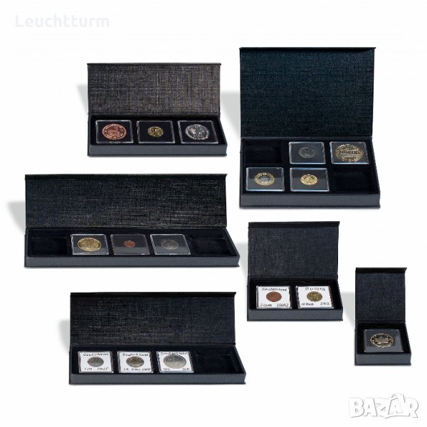 кутии за съхранение и презентиране на монети в капсули QUADRUM, снимка 1
