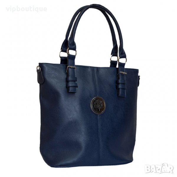 Тъмно синя дамска чанта, снимка 1