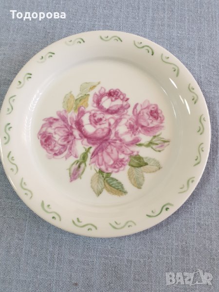 Ръчнорисувана порцеланова чинийка-forstenberg west germany, снимка 1