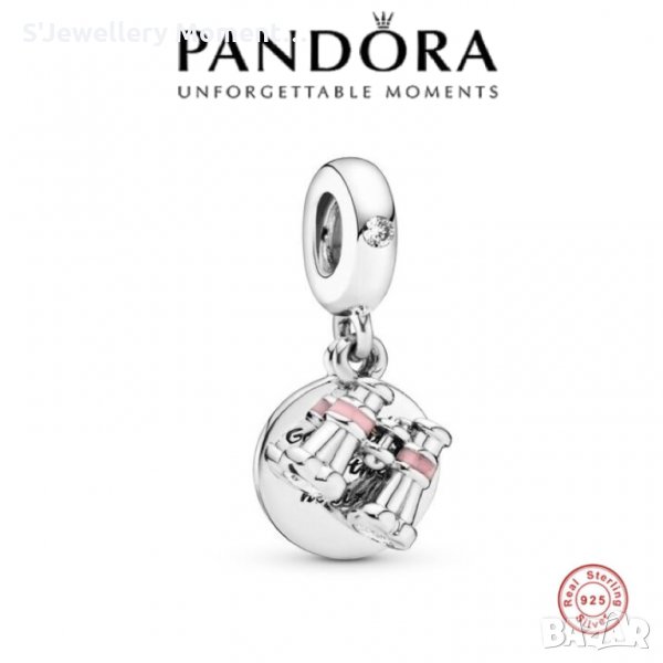 Пандора 925 сребърен талисман бинокъл с цирконий, снимка 1