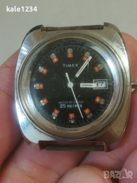 Мъжки часовник TIMEX. Vintage watch. Ретро модел. Механичен механизъм , снимка 1