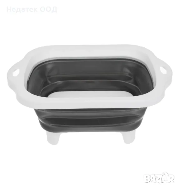 Сгъваем леген, Бял, 25x19x10см, снимка 1