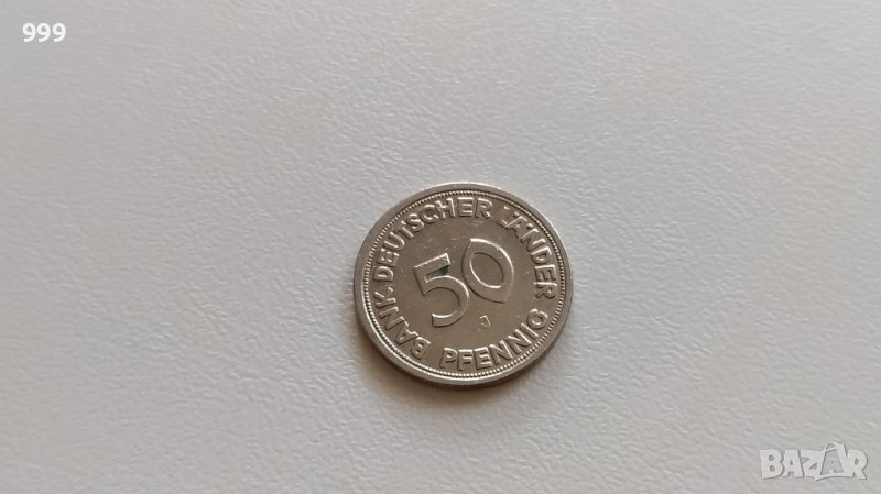 50 пфенига 1949 J  - Германия, снимка 1