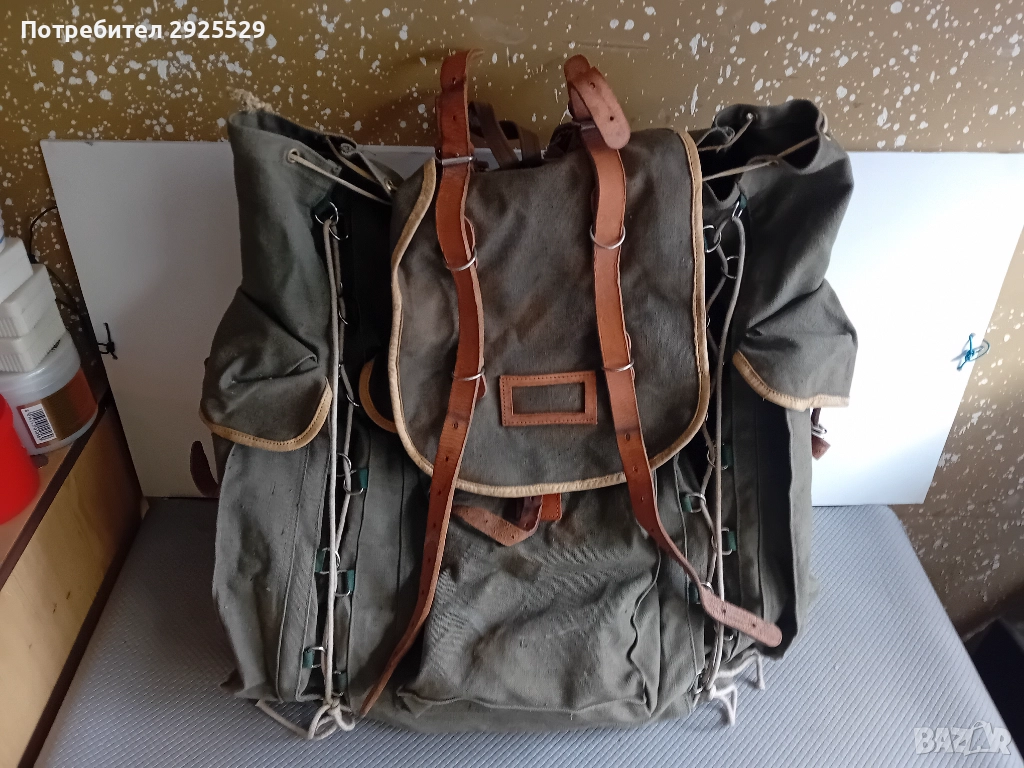 СТАРА БРЕЗЕНТОВА РАНИЦА, снимка 1