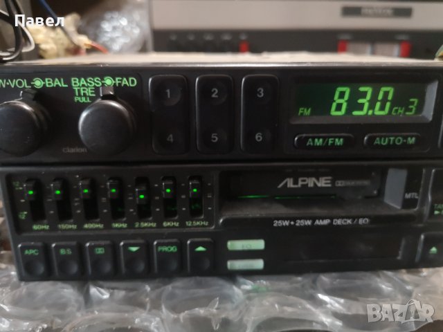 Ретро авторадио alpine+clarion 2 din, снимка 5 - Декове - 37613943