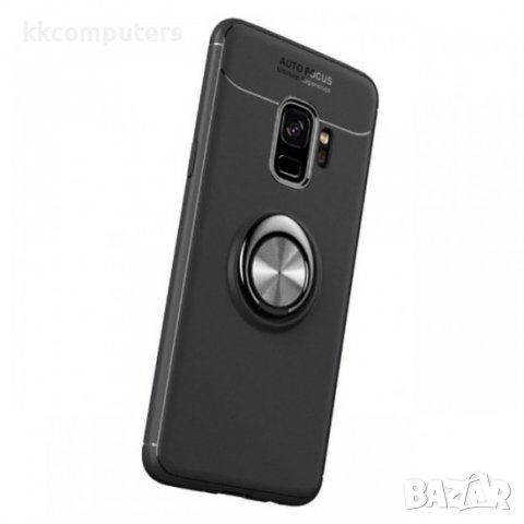 Силиконов кейс Auto Focus Ring Case, За iPhone 11 Pro Max (6.5), Черен, снимка 2 - Калъфи, кейсове - 37818511