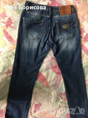 Дънки бойфренд Philipp Plein №27, снимка 2 - Дънки - 28889623