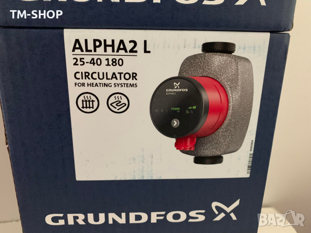 Циркулационна помпа Grundfos ALPHA2 L 25-40-Безплатна доставка, снимка 3 - Радиатори - 44874398