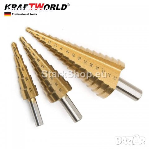 Немски конусни бургии KraftWolrd, снимка 6 - Други инструменти - 38497776