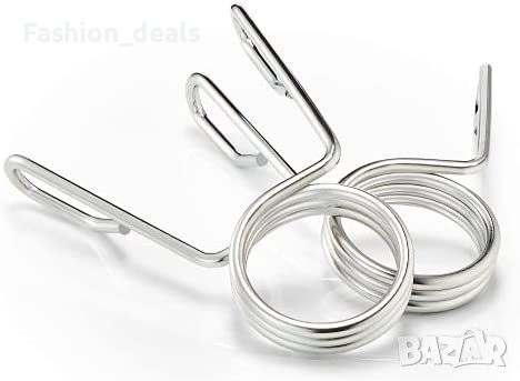 Нов чифт Пружинни нашийници за щанги хромирани щипки Скоби тежести