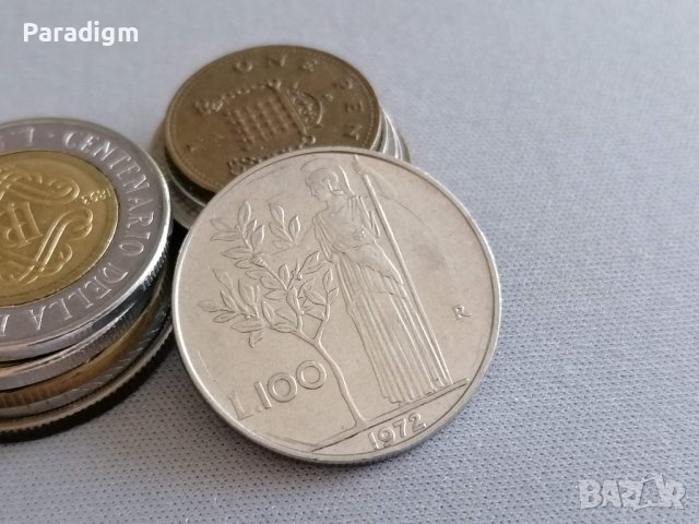 Монета - Италия - 100 лири | 1972г.