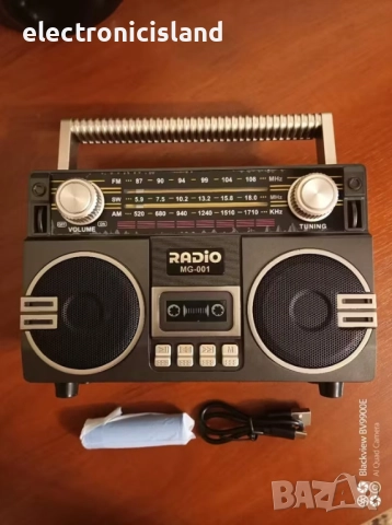 Качествено Ретро преносимо радио UMUTOO MG001 USB, TF карта и AUX, AM/FM/SW ленти, LED дисплей, снимка 9 - Радиокасетофони, транзистори - 51990342