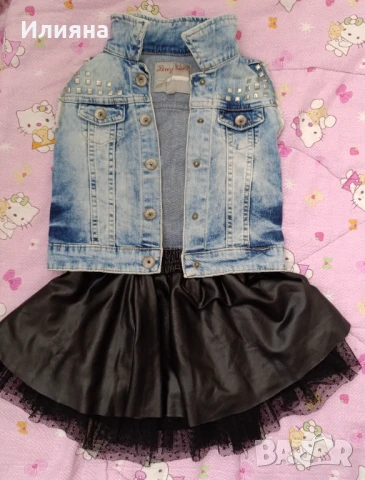 Детски дрехи.Пoла , рокля ...елече , снимка 2 - Детски рокли и поли - 50447715