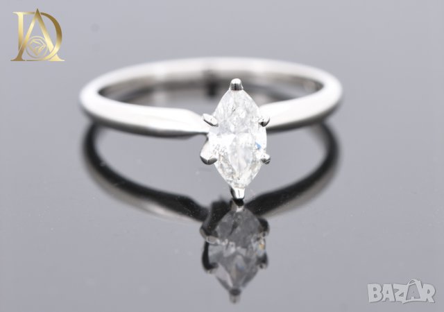 Нов Златен Пръстен с 0.47кт Естествен Диамант, снимка 6 - Пръстени - 43038971