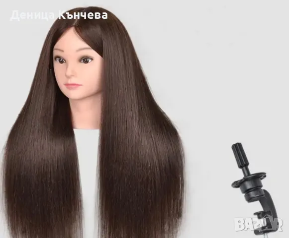 Тренировъчна глава с 80% естествена коса