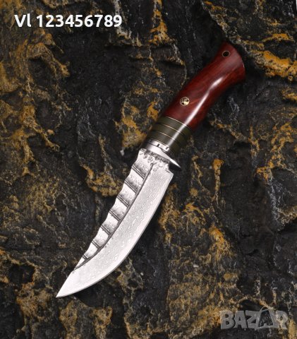 Уникален  ловен нож DRAGON JAP DAMASK - 98х219, снимка 2 - Ножове - 43106570