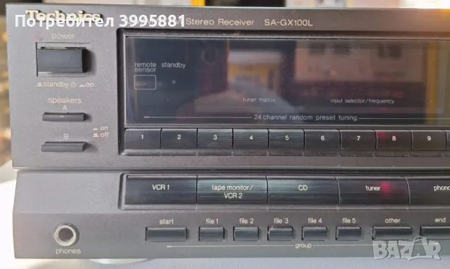 Стерео ресийвър Technics, mod. SA-GX100L
, снимка 2 - Ресийвъри, усилватели, смесителни пултове - 48410919