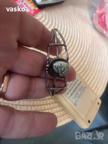 Ръчна изработка-сребро 13,8гр, снимка 11 - Гривни - 53537952