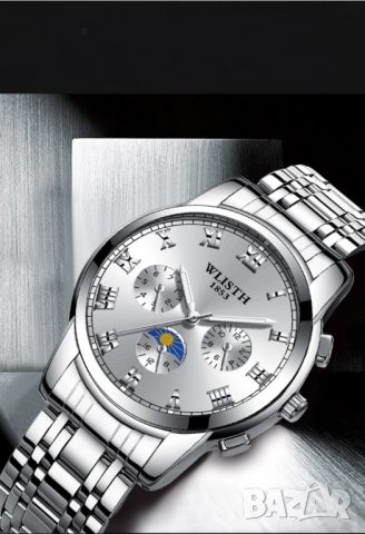 Изискан мъжки бизнес часовник с метален корпус, снимка 11 - Мъжки - 51947697