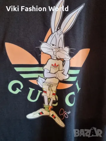 Gucci дамска тениска в черно, снимка 2 - Тениски - 47438369