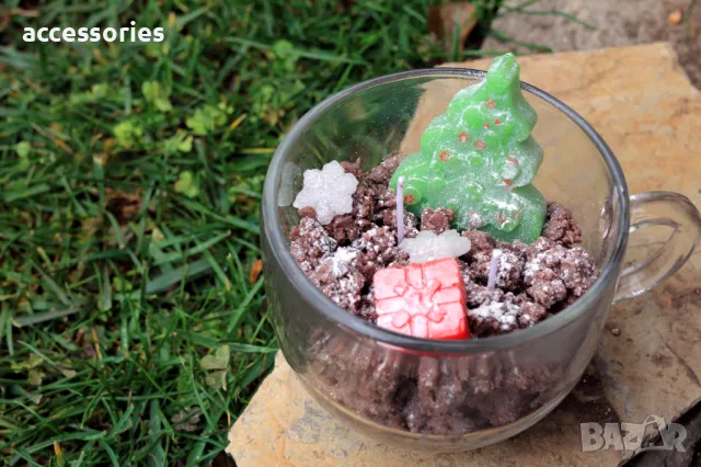 Ароматни ръчно изработени коледни свещи, снимка 9 - Декорация за дома - 48255802