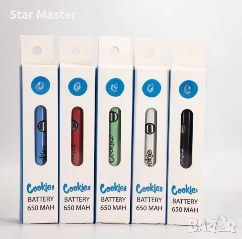 Батерия Cookies 650mAh 510 2.7– 4.2V LED Дисплей, снимка 5 - Вейп без пълнители - 52850842