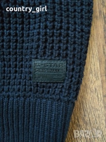 g-star gralvent shawl collar knit - страхотен мъжки пуловер, снимка 6 - Пуловери - 27111099