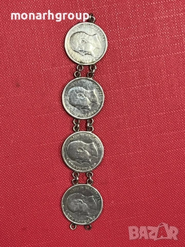 4бр сребърни монети 50 стотинки Фердинанд 1, снимка 2 - Други - 53349294