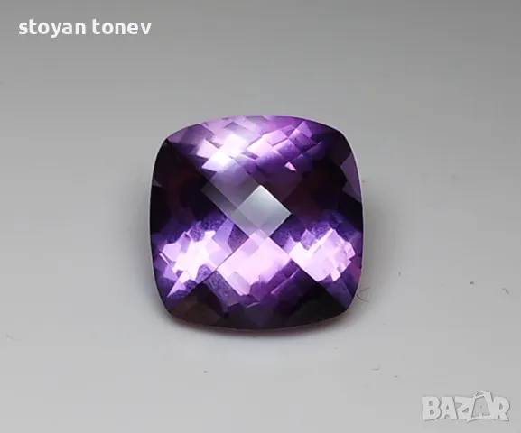 Великолепен лъскав аметист - 13кт.! Нов!, снимка 4 - Други - 49652384