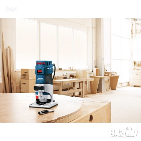 Нова Фреза Bosch Professional GKF 600, 600W, 33000 об/мин, Пластмасов куфар - 36 месеца гаранция, снимка 10 - Други инструменти - 52152596