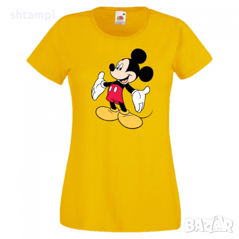 Дамска тениска Mickey Mouse 7 Мини Маус,Микки Маус.Подарък,Изненада,, снимка 10 - Тениски - 36526560