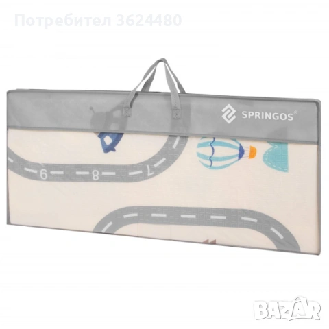 Голямо двулицево килимче за игра 180х200см 4851, снимка 7 - Други - 53305921