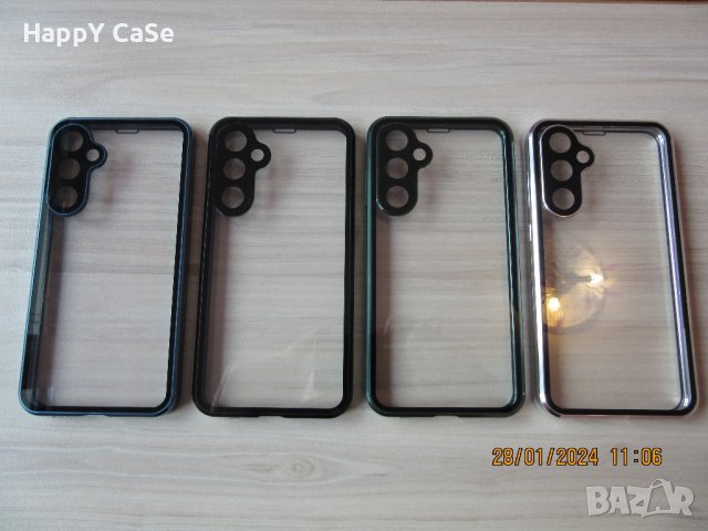 Samsung Galaxy S24 FE / S23 FE / Двоен 360 градуса магнитен кейс калъф с камера протектор, снимка 8 - Калъфи, кейсове - 43745126