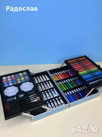 Творчески комплект за рисуване с изключително разнообразие от цветове., снимка 6 - Ученически пособия, канцеларски материали - 51710811