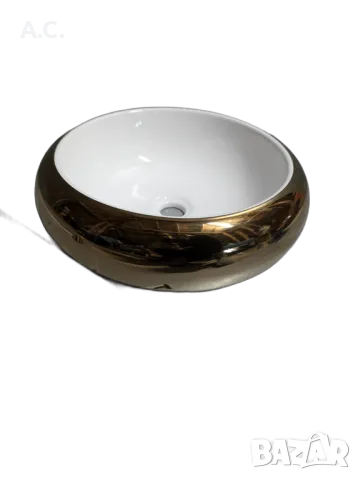 Златна мивка за баня,тип купа, снимка 2 - Мивки - 48545445