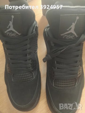 Nike Air Jordan 4 Black Cat, снимка 3 - Спортни обувки - 43465407