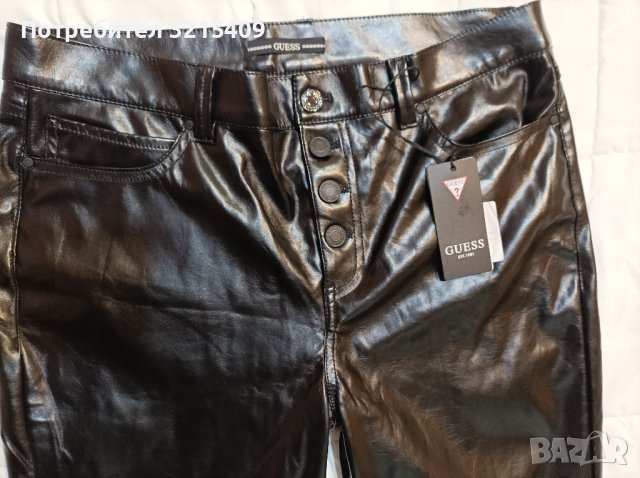 Guess Нов дамски кожен панталон , снимка 3 - Панталони - 43929218
