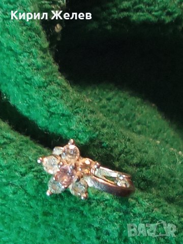 СРЕБЪРНА СКЪПОЦЕННА ФЛОРАЛНА ОБЕЦА ЦВЕТЕ АНГЛИЯ с ФАСЕТИРАНИ ЦИРКОНИ 25105, снимка 12 - Обеци - 35730367