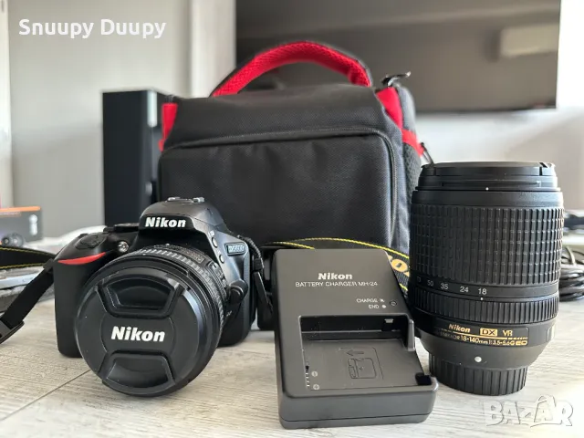 Nikon D5600 + обективи на 4227 кадъра, снимка 4 - Фотоапарати - 49003483