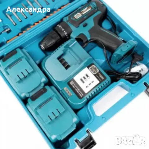 Акумулаторен винтоверт с две батерии и аксесоари, снимка 6 - Винтоверти - 49049220