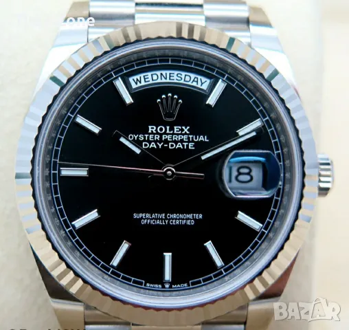 Rolex Day-Date 40mm President White Gold Meteorite Dial Diamonds Automatic Различни Варианти, снимка 15 - Мъжки - 48183465