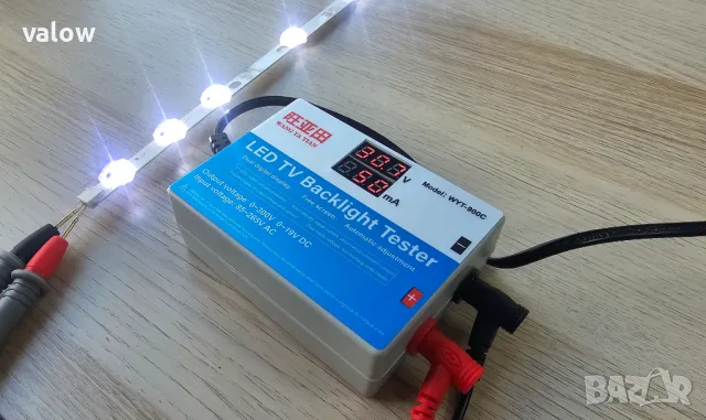 Тестер за светодиоди и светодиодни ленти LED подсветка, снимка 4 - Лед осветление - 47637073