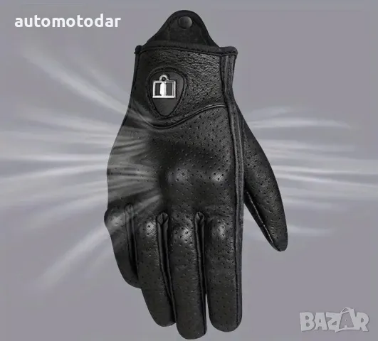 Кожени мото ръкавици за тъч скрийн , снимка 2 - Аксесоари и консумативи - 11621035