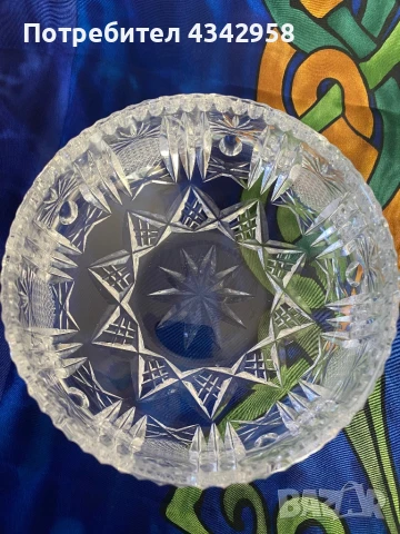 Винтидж кристална ваза.Германия., снимка 5 - Други стоки за дома - 51319283