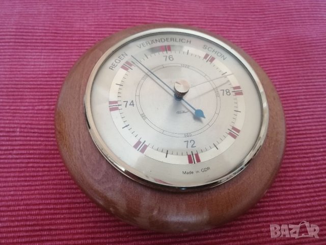 Стар барометър ГДР. , снимка 3 - Колекции - 32358286