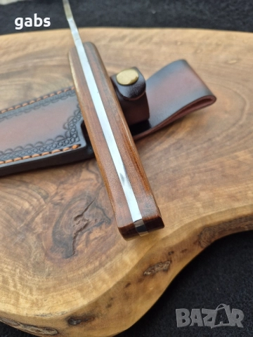 Ръчно изработен нож с кожена кания,LN403, снимка 6 - Ножове - 49020994